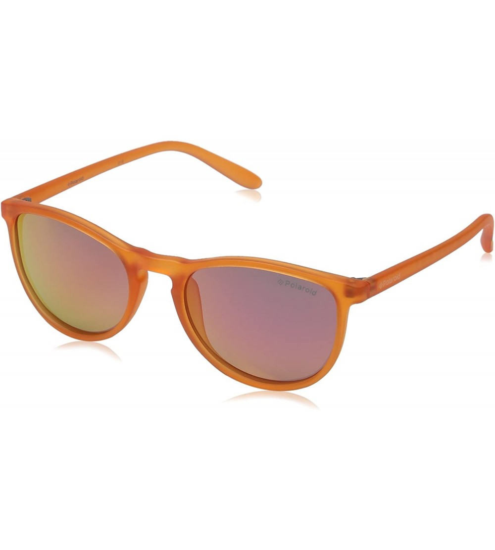 Rectangular unisex-child Pld8016/N Rectangular Sunglasses - Orange - C9127P97OXL $80.84