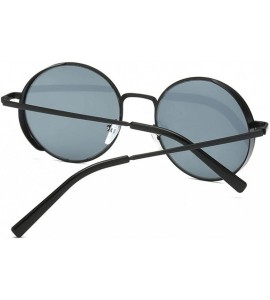 Rimless Sunglasses - Women Classic Round Semi-Rimless Polarized Unisex Glasses - A - CF189SG5OSN $14.45