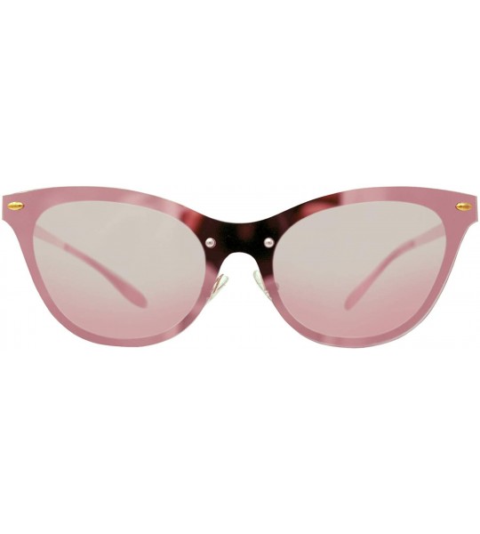 Rimless Rimless Retro Style Womens Fashion Sunglasses With Hard Case - Pink - C018UENX4M2 $35.81