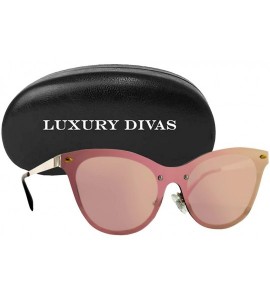 Rimless Rimless Retro Style Womens Fashion Sunglasses With Hard Case - Pink - C018UENX4M2 $35.81