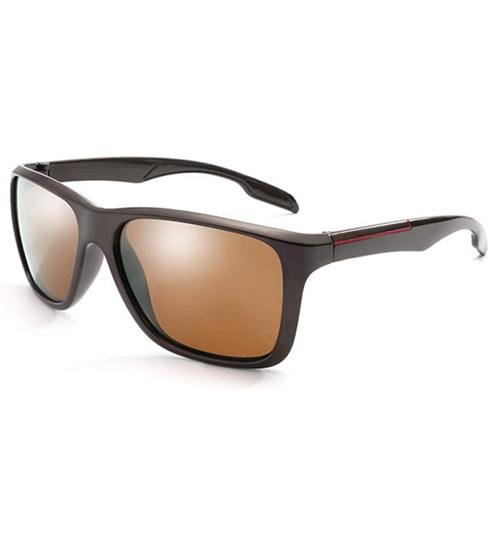Aviator Glasses Men Polarized Sunglasses Classic Retro Brand SunGlasses Yeshi Multi - Brown - CL18XE0939A $19.49