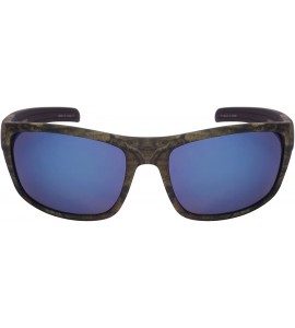 Sport Sports Sunglasses with Mirrored Lens 5700054PSF-REV - Brown Camo/Blue - CK125V4975F $21.78