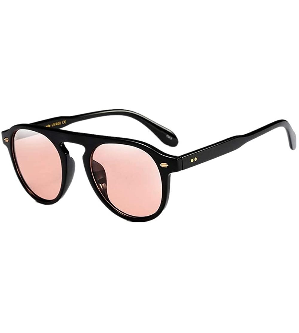 Rectangular Fashion Vintage Oval Frame Sunglasses-Retro Eyewear Fashion Ladies Man - A - CH18OADAS2L $17.39