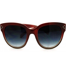 Butterfly Womens Super Oversized Butterfly Frame Sunglasses Colorful 2-tones - Burgundy - C911H4U82OR $18.85