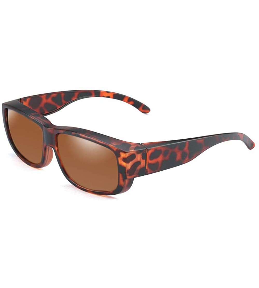 Goggle Wear Over Prescription Glasses Sunglasses Polarized Women Men - Tortoise - CT18UTELTZT $33.96