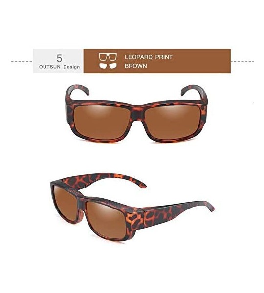 Goggle Wear Over Prescription Glasses Sunglasses Polarized Women Men - Tortoise - CT18UTELTZT $33.96