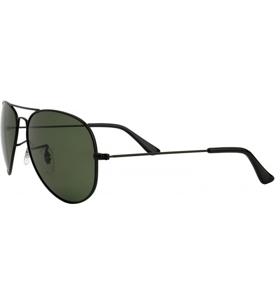 Aviator Retro Classic Wayfarer - Military Aviator - Tetragon - Justin Sunglasses for Men and Women - CY12I2L8M2N $32.73