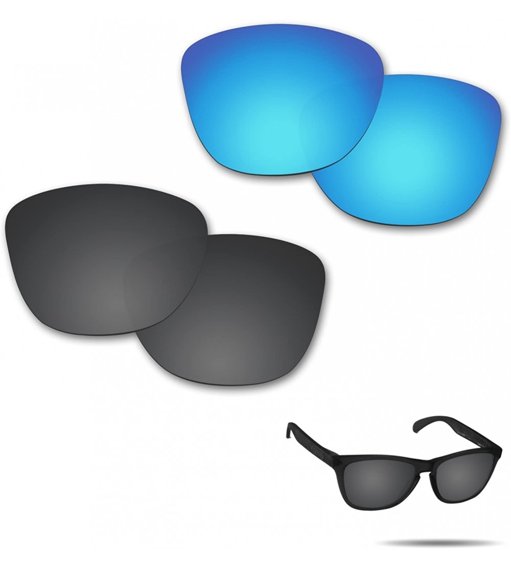 Sport Anti-Saltwater Polarized Replacement Lenses Frogskins Sunglasses 2 Pairs Packed - C317AAX3DXL $50.60