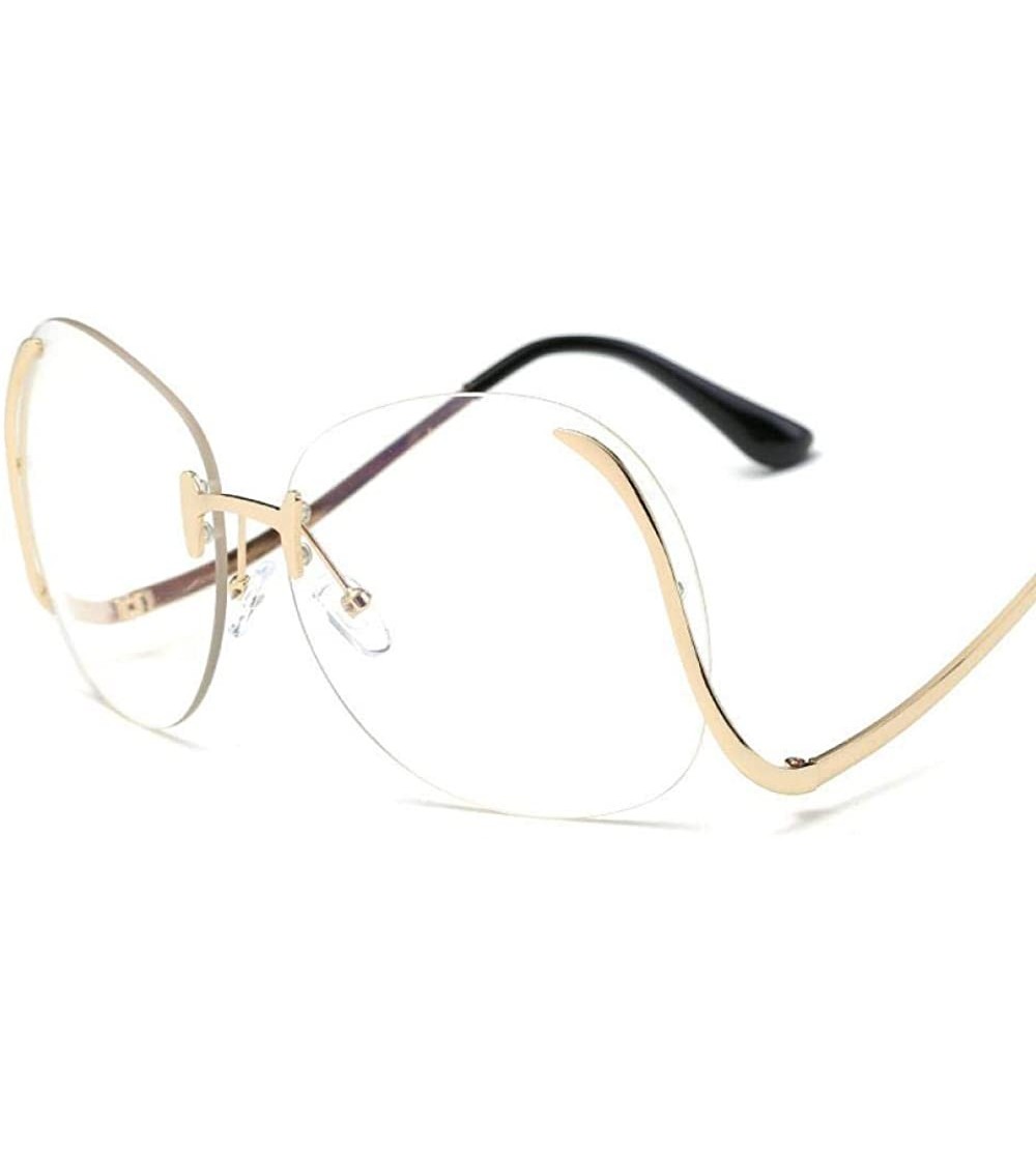 Aviator 2019 Vintage Rimless Sunglasses Women Brand Designer Metal Female Mirror Sun 1 - 6 - CE18DERAATT $18.26