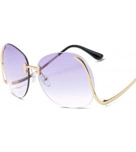 Aviator 2019 Vintage Rimless Sunglasses Women Brand Designer Metal Female Mirror Sun 1 - 6 - CE18DERAATT $18.26