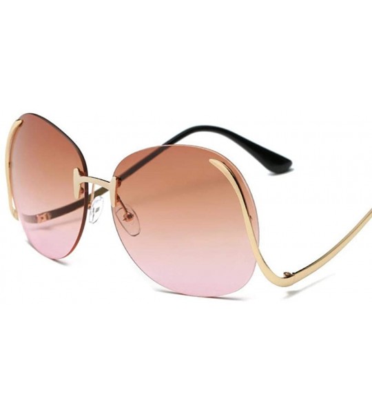 Aviator 2019 Vintage Rimless Sunglasses Women Brand Designer Metal Female Mirror Sun 1 - 6 - CE18DERAATT $18.26