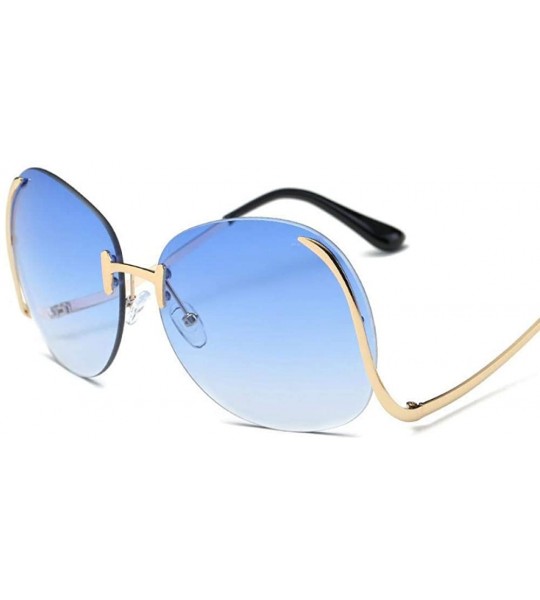 Aviator 2019 Vintage Rimless Sunglasses Women Brand Designer Metal Female Mirror Sun 1 - 6 - CE18DERAATT $18.26