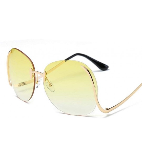 Aviator 2019 Vintage Rimless Sunglasses Women Brand Designer Metal Female Mirror Sun 1 - 6 - CE18DERAATT $18.26