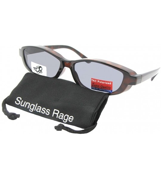 Rectangular Smallest Fit Over Sunglasses F13 - Tortoise Frame-med Dark Gray Lens - C0186X73C3L $30.52