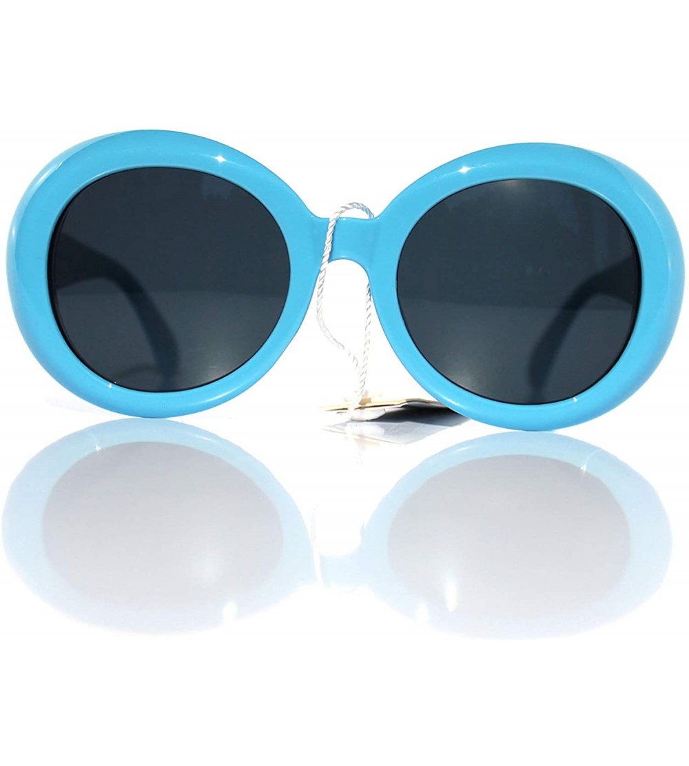 Oversized SIMPLE Vintage Oversized Retro Large Frame Sunglasses for Women - Blue - CA18ZTZHDX2 $17.81