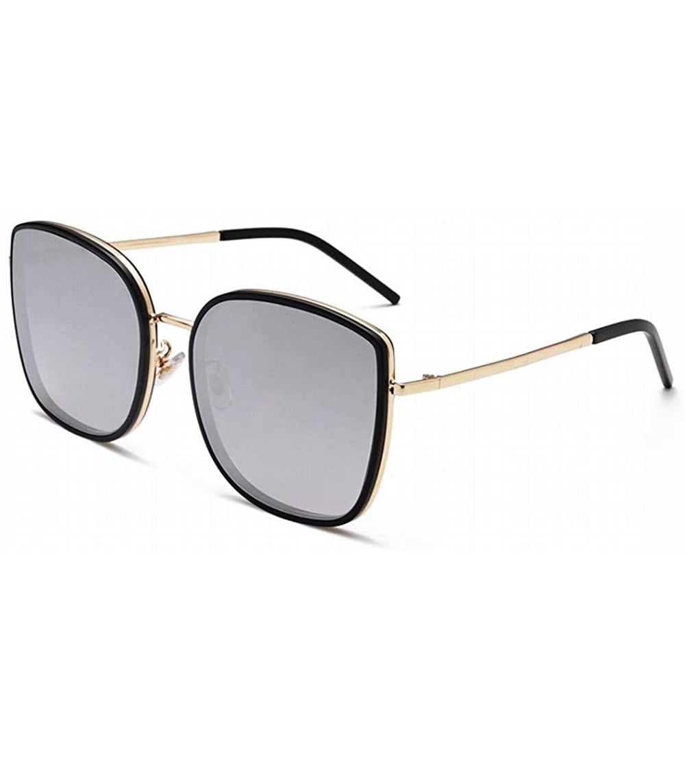 Oversized Big Box Sunglasses Female Retro Square Sunglasses - Style 3 - CX18UDT9A0R $33.58