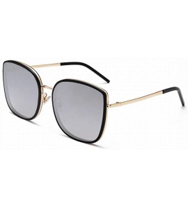 Oversized Big Box Sunglasses Female Retro Square Sunglasses - Style 3 - CX18UDT9A0R $33.58