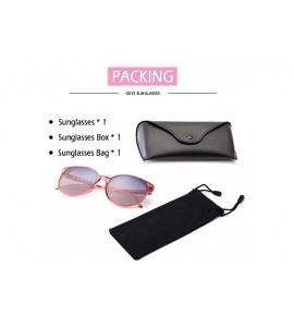 Cat Eye Oversized Sunglasses for Women Polarized Eyewear Fashion Big Frame UV Protection - Pink - CQ18OSTEU7L $18.92