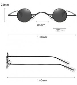 Rimless Hip Hop Sunglasses Fashion Round Shape Man Women Glasses Shades Vintage Retro Small and Exquisite Eyewear Red - E - C...