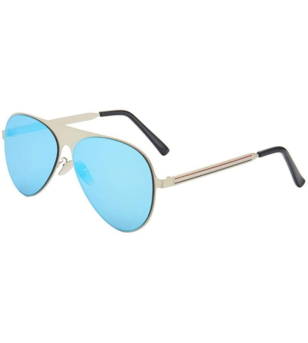 Rimless Metal Retro One-Piece Sunglasses Men And Women Big Box Sunglasses - CT18X9WENKS $82.92
