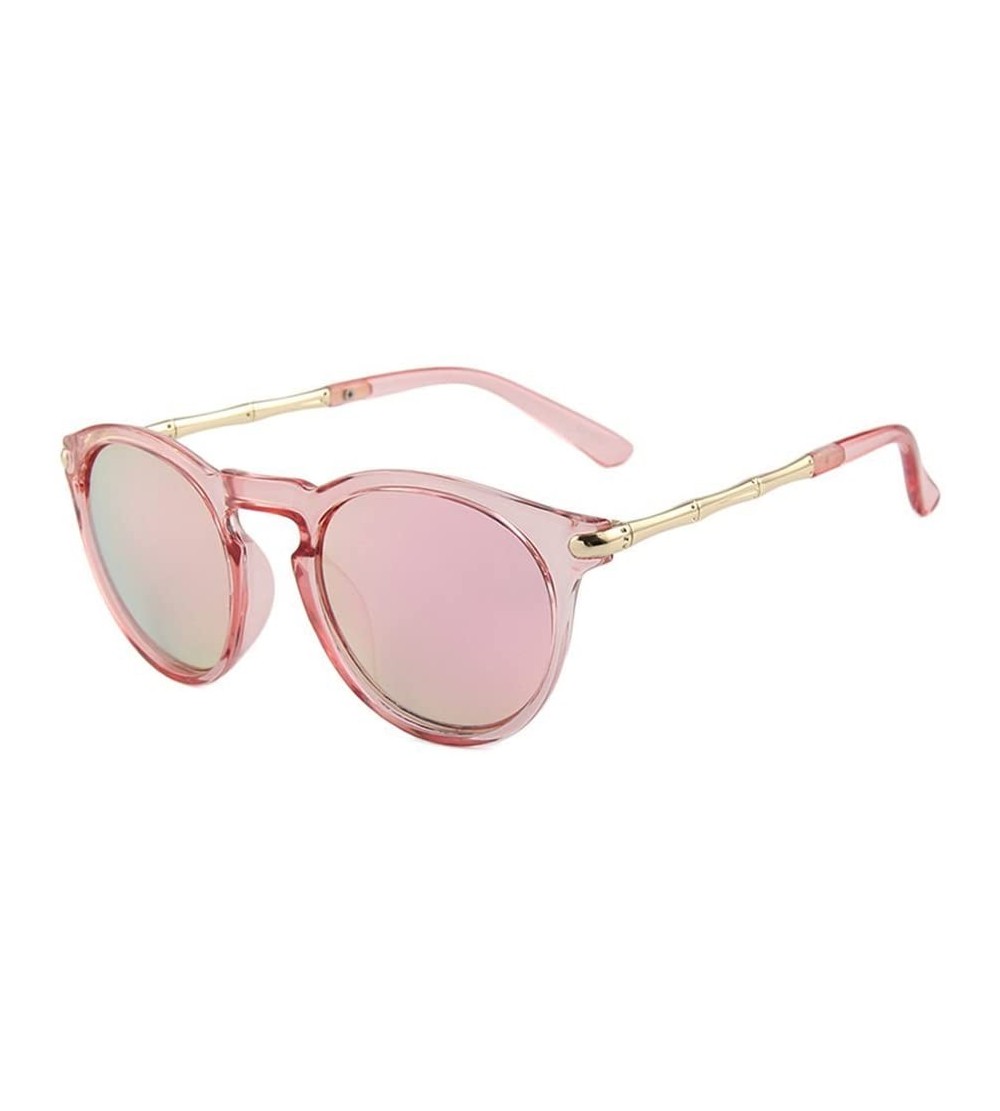 Sport Sunglasses for Women - UV400 Womens Round Cat Eye Sunglasses Protection Outdoor Sunglasses - Pink - CG18E4T590X $24.14