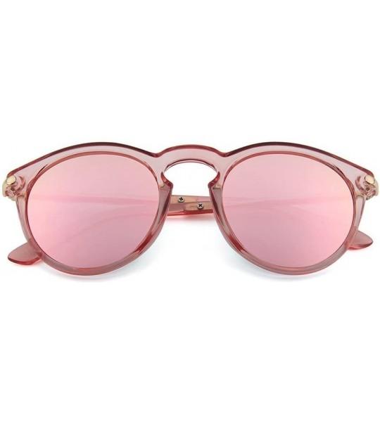 Sport Sunglasses for Women - UV400 Womens Round Cat Eye Sunglasses Protection Outdoor Sunglasses - Pink - CG18E4T590X $24.14