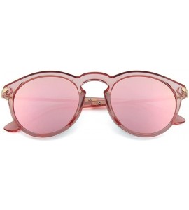 Sport Sunglasses for Women - UV400 Womens Round Cat Eye Sunglasses Protection Outdoor Sunglasses - Pink - CG18E4T590X $24.14