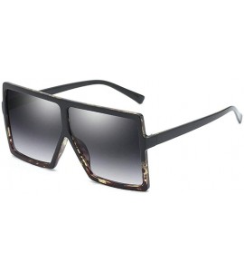 Square New retro square sexy luxury brand designer UV400 oversized unisex sunglasses - Floral - CB18LN3GZ3R $22.02