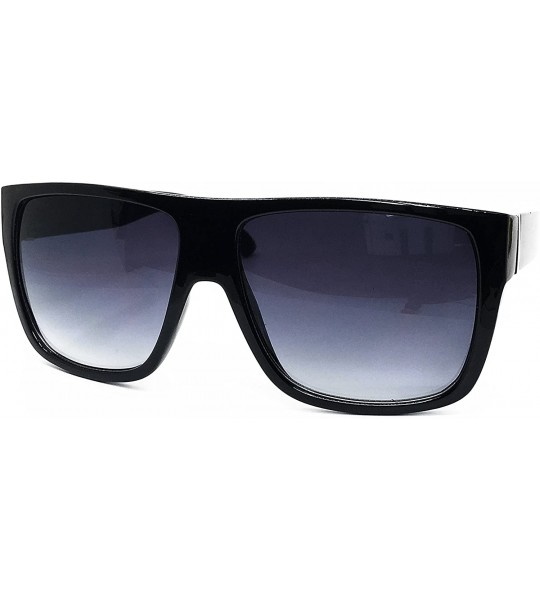 Oversized 92022 Premium Oversize XXL Women Men Retro Vintage Brand Designer Style Havana Sunglasses - Black - CI18DUD9TQZ $26.97