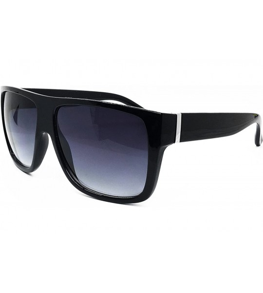 Oversized 92022 Premium Oversize XXL Women Men Retro Vintage Brand Designer Style Havana Sunglasses - Black - CI18DUD9TQZ $26.97