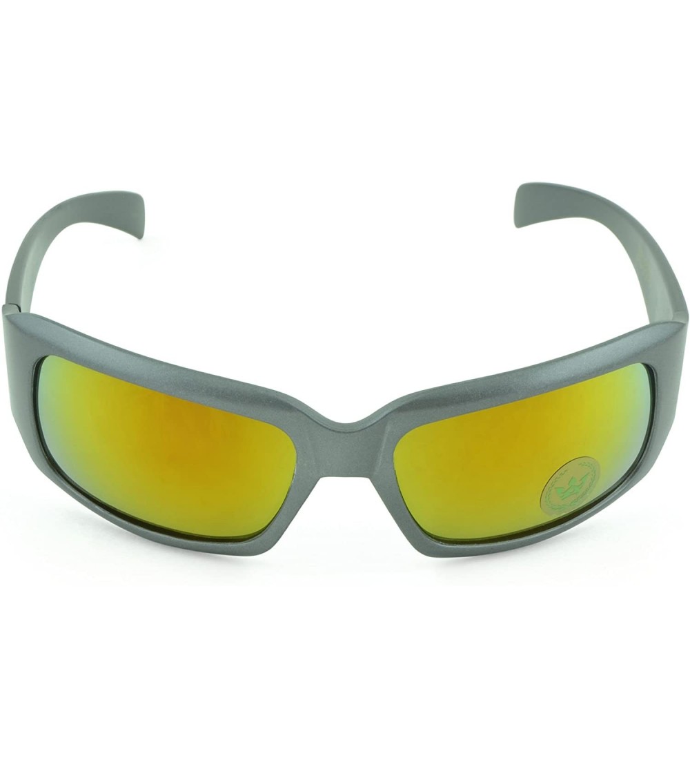 Round Gangster Sunglass Hardcore Dark Lens Sunglasses Men Women - Gray-ii - CX12D1PGDML $15.92