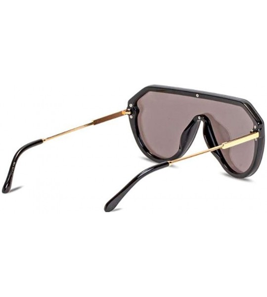 Aviator New sunglasses ladies fashion sunglasses one-piece lens sunglasses - A - CW18S02UR0M $76.04