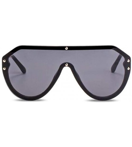 Aviator New sunglasses ladies fashion sunglasses one-piece lens sunglasses - A - CW18S02UR0M $76.04