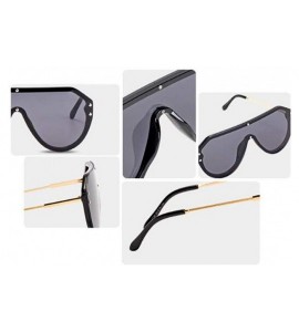 Aviator New sunglasses ladies fashion sunglasses one-piece lens sunglasses - A - CW18S02UR0M $76.04