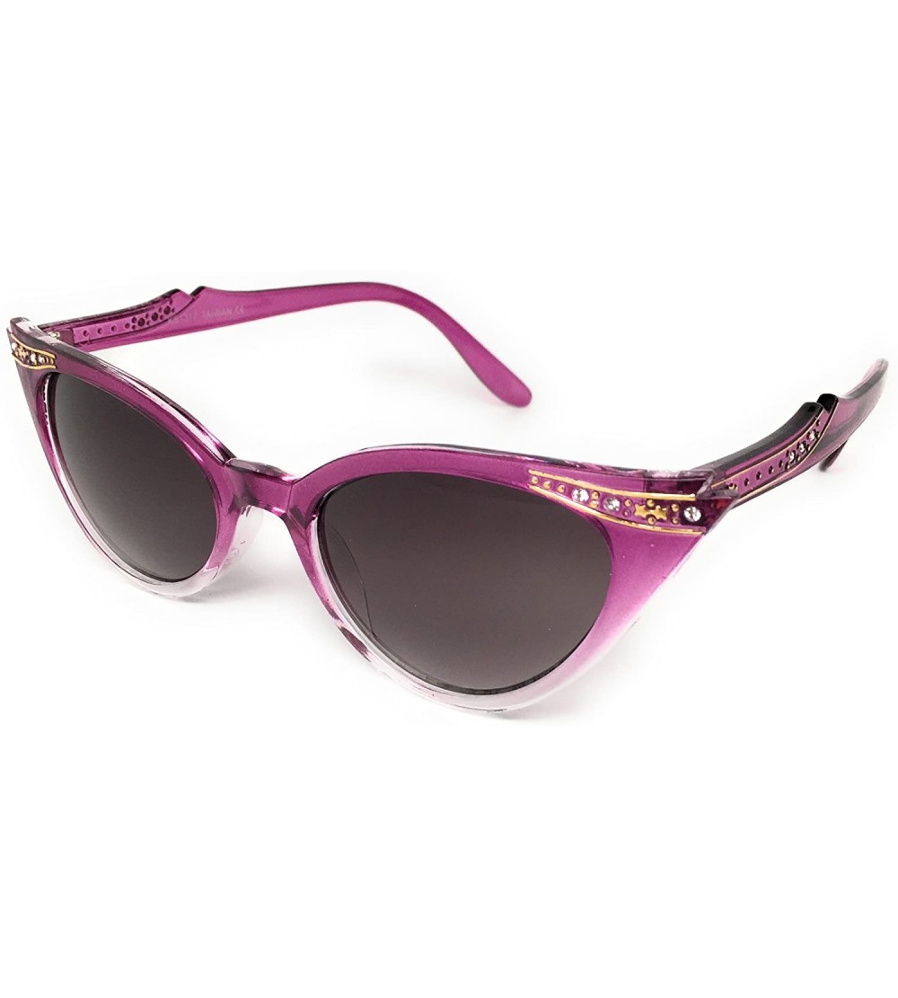 Cat Eye Cateye or High Pointed Eyeglasses or Sunglasses - Purple Fade- Smoke - CM188TWCC4T $18.24