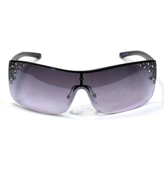 Shield Celebrity Women's Sunglasses 9418 - Blue - CO11ERZ9W8R $17.59