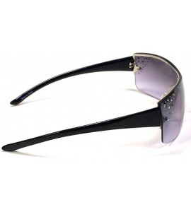 Shield Celebrity Women's Sunglasses 9418 - Blue - CO11ERZ9W8R $17.59