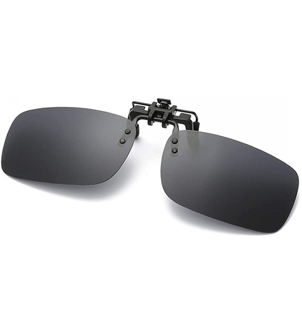 Sport Mens/Womens Clip-On Sunglasses Flip-Up Polarised Sun Lenses fit over Prescription Glasses/Readers/Outdoor Sports - CJ18...