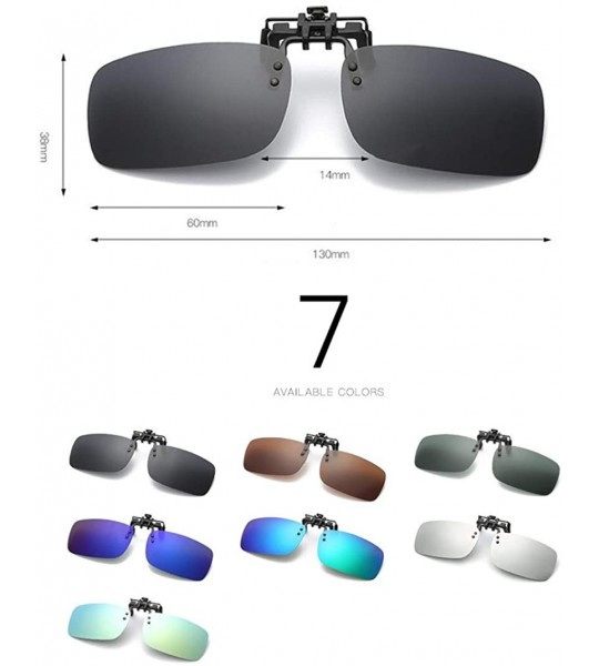 Sport Mens/Womens Clip-On Sunglasses Flip-Up Polarised Sun Lenses fit over Prescription Glasses/Readers/Outdoor Sports - CJ18...