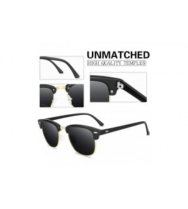 Rimless Unisex Polarized Sunglasses for Men and Women Brand Designer Classic Sun glasses UV400 Protection - 407672 - C718XORH...