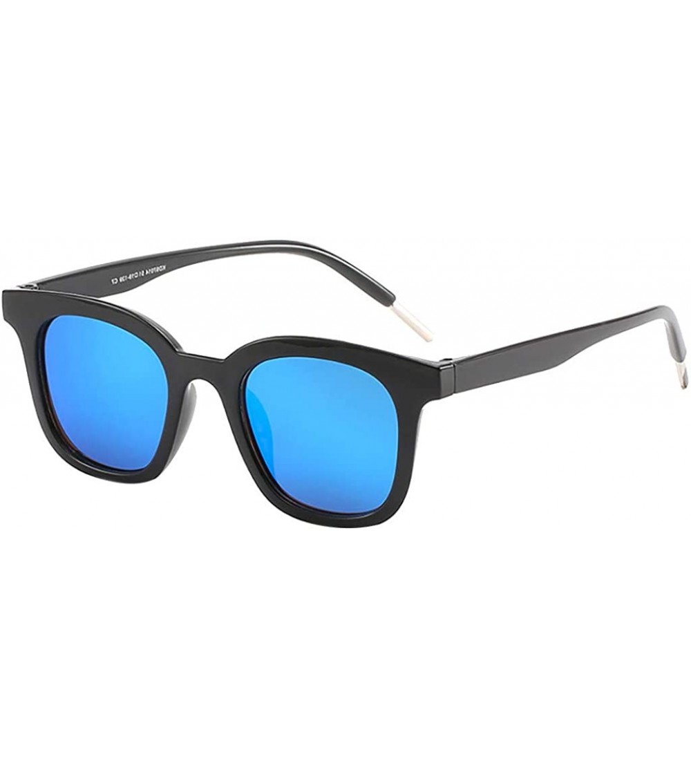 Oversized Unisex Polarized Sunglasses Vintage Lightweight Oversized Sun Glasses for Men/Women - Blue - CB18XU5GOCE $16.59