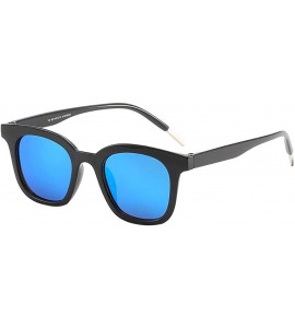 Oversized Unisex Polarized Sunglasses Vintage Lightweight Oversized Sun Glasses for Men/Women - Blue - CB18XU5GOCE $16.59