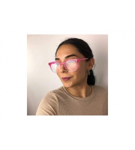 Square Semi Oversized Reading Readers Strength - Acrylic Pink - CZ196MUNCQT $29.92