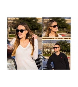 Rectangular Polarized Sunglasses for Men and Women Uv Protection - Mens Womens Mirrored Sunglasses for Wayfarer Driving. - CY...