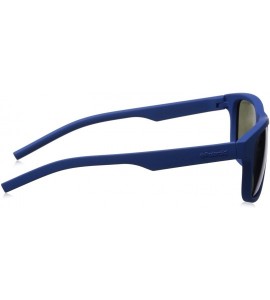 Square unisex-adult Pld6015/S Square Sunglasses - Blue - CC12EZASD91 $96.99