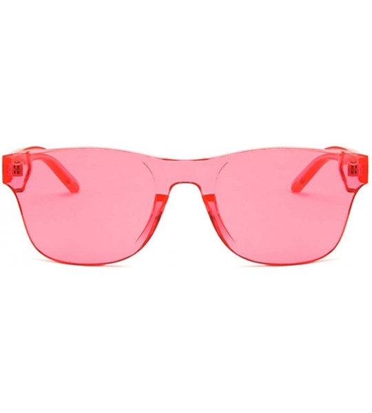 Oval Unisex Sunglasses Retro Red Drive Holiday Oval Non-Polarized UV400 - Pink - CL18RLTZDSI $18.45