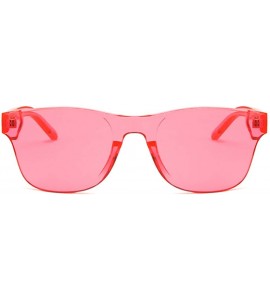 Oval Unisex Sunglasses Retro Red Drive Holiday Oval Non-Polarized UV400 - Pink - CL18RLTZDSI $18.45