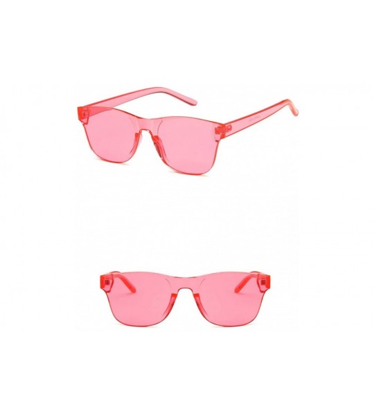 Oval Unisex Sunglasses Retro Red Drive Holiday Oval Non-Polarized UV400 - Pink - CL18RLTZDSI $18.45