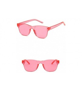 Oval Unisex Sunglasses Retro Red Drive Holiday Oval Non-Polarized UV400 - Pink - CL18RLTZDSI $18.45