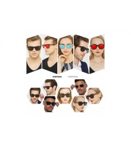 Oversized Wood Sunglasses Polarized for Men Women Uv Protection Wooden Bamboo Frame Mirrored Sun Glasses SERRA - CI18IGRMREE ...